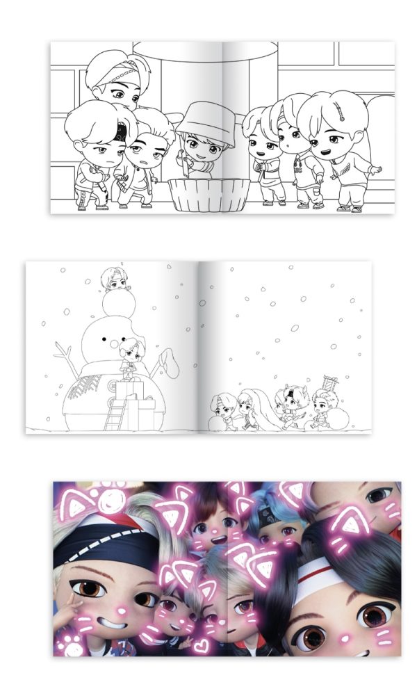 BTS TinyTan Libro Para Colorear OFICIAL - DongSong Shop