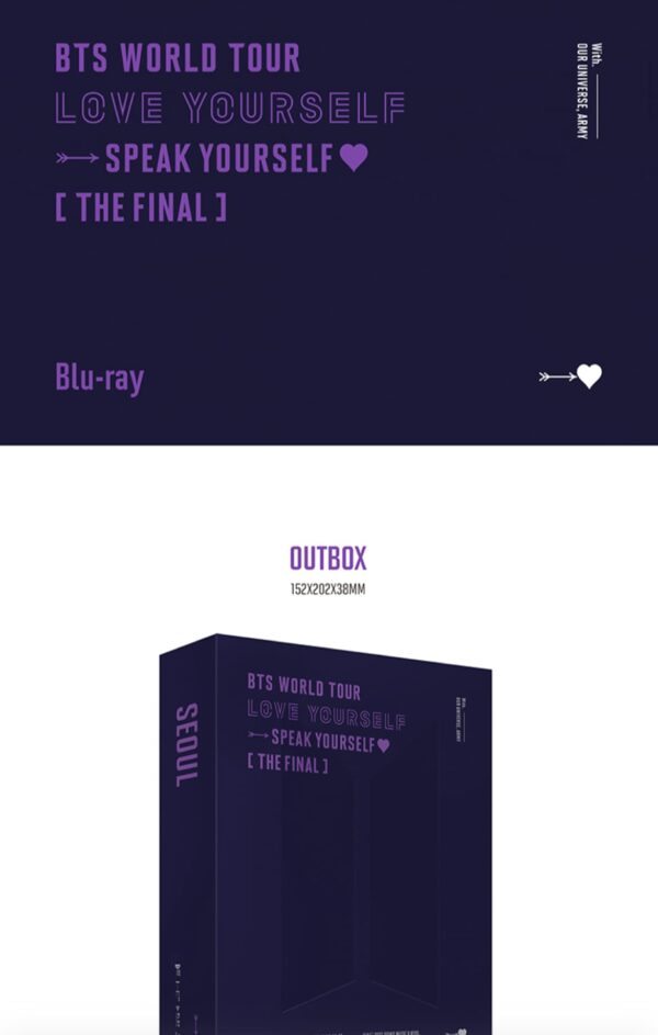 BTS World Tour Love Yourself Speak Yourself The Final Blu-Ray 