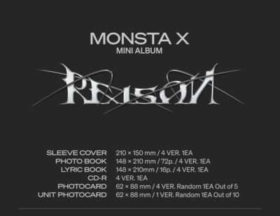 MONSTA X 12th Mini Album Reason ミニョクセット-