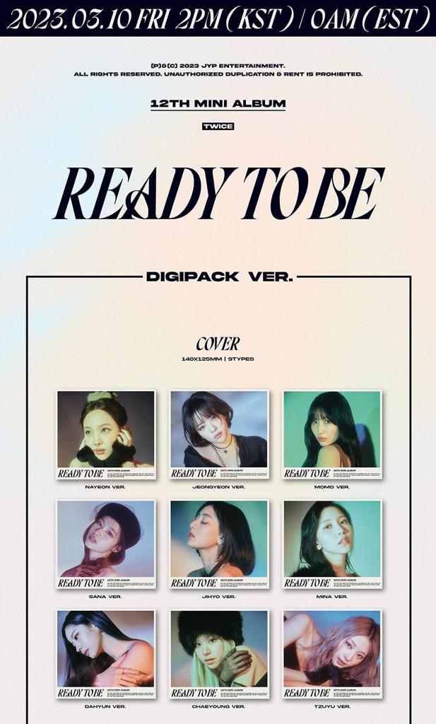 TWICE - 12TH MINI ALBUM READY TO BE Digipack Ver. (Random) - DongSong Shop