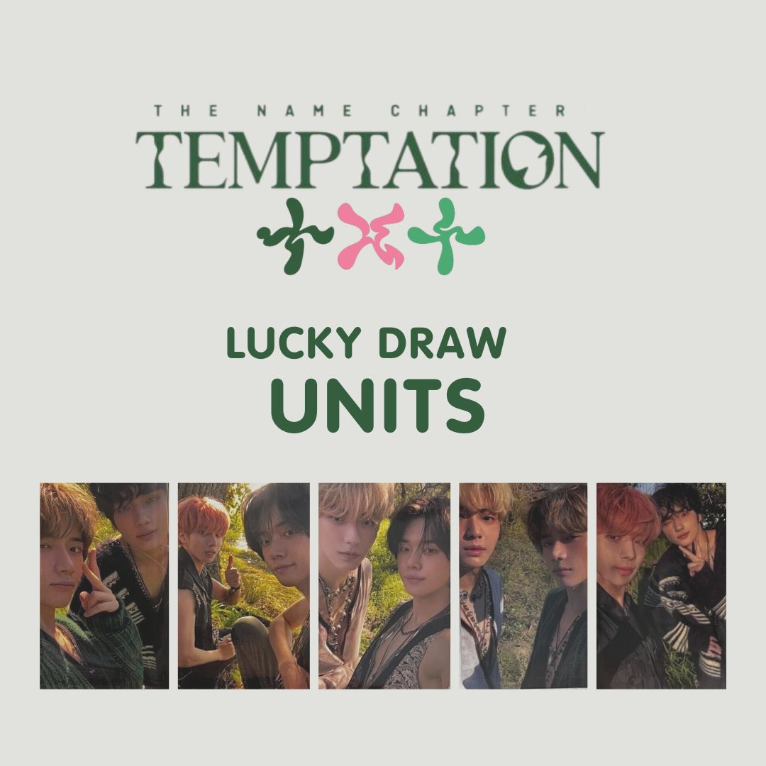 TXT The Name Chapter TEMPTATION LUCKY DRAW UNIT LP PHOTOCARD